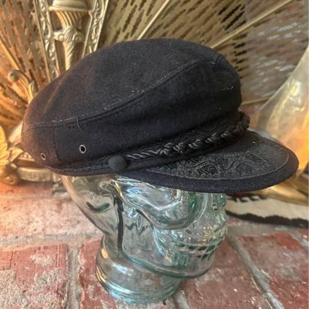 Vintage captains hat wool blend